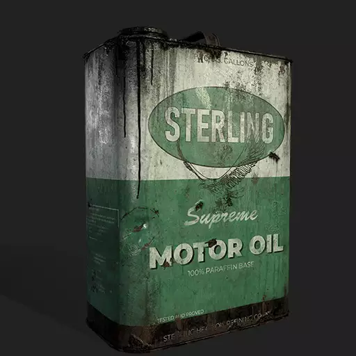 Motor Oil Can